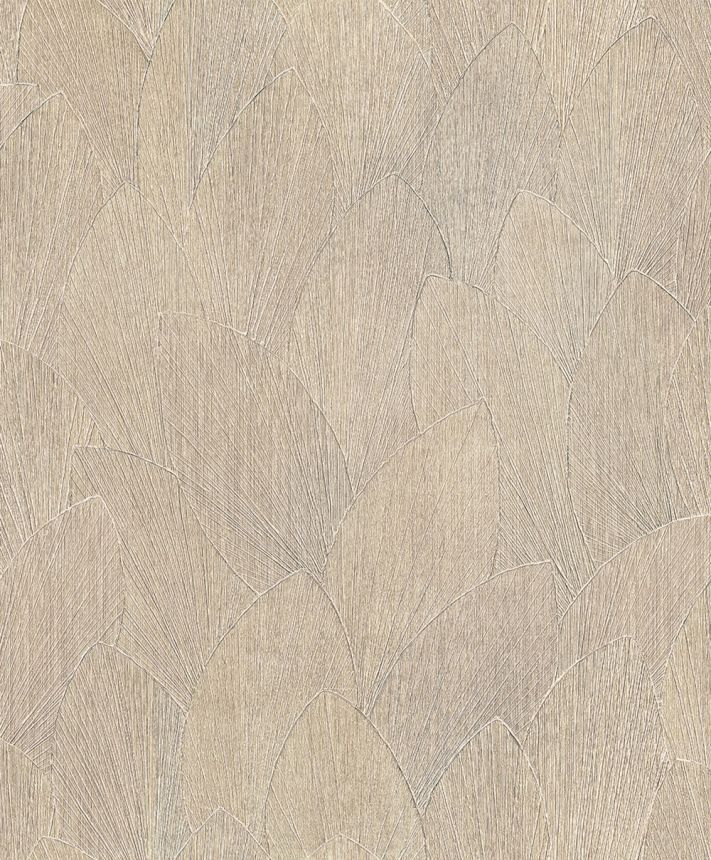 Vliesová tapeta na zeď, béžová, listy, 35387, Timber, Marburg   ROZBALENO