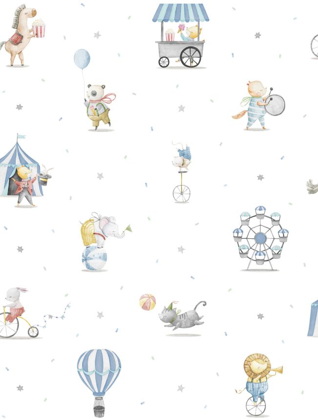 Dětská vliesová tapeta se zvířátky, 971-2, Mika, Ichwallcoverings   ROZBALENO