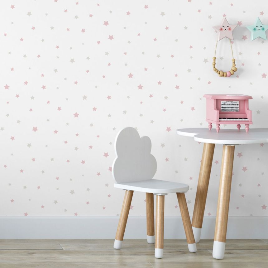 Papírová tapeta na zeď, hvězdičky, 457-2, Pippo, Ichwallcoverings   ROZBALENO