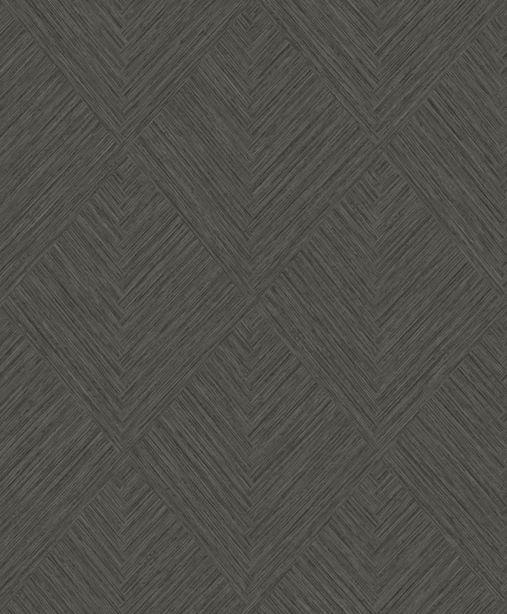 Vliesová tapeta na zeď, hnědá, geometrická, PW3009, Precious Weaves, Grandeco   ROZBALENO