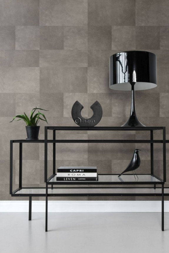 Vliesová tapeta na zeď, vzor šedá kůže 357238, role 0,5 x 8,37 m, Luxury Skins, Origin