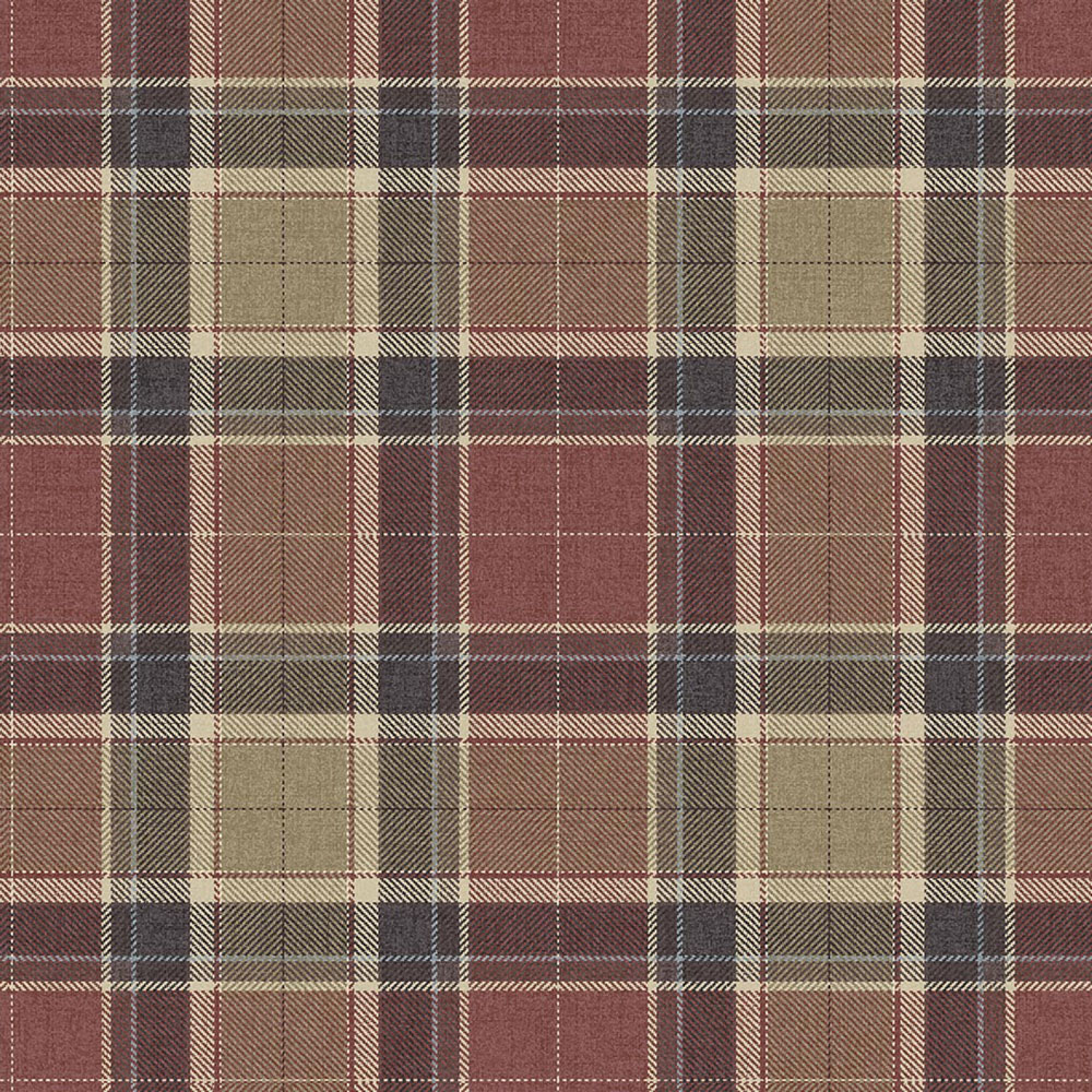 Tapeta Stirling, červená, béžová, CA10411, Carl Robinson Edition 24 The Highlands