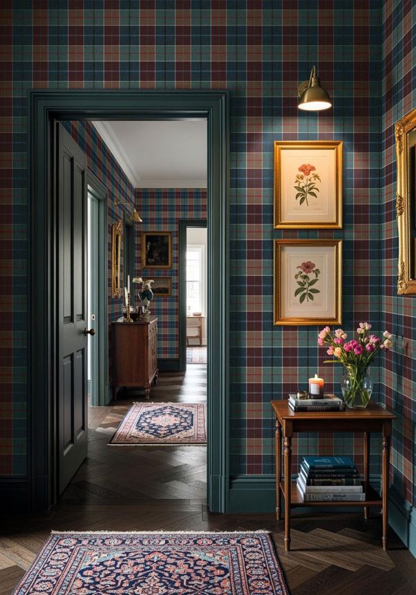 Tapeta Melrose, modro-krémová, CA10501, Carl Robinson Edition 24 The Highlands