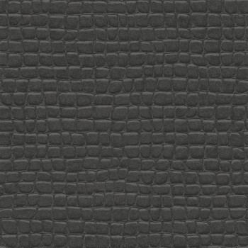Vliesová tapeta černá, imitace krokodýlí kůže 347783, Luxury Skins, Origin