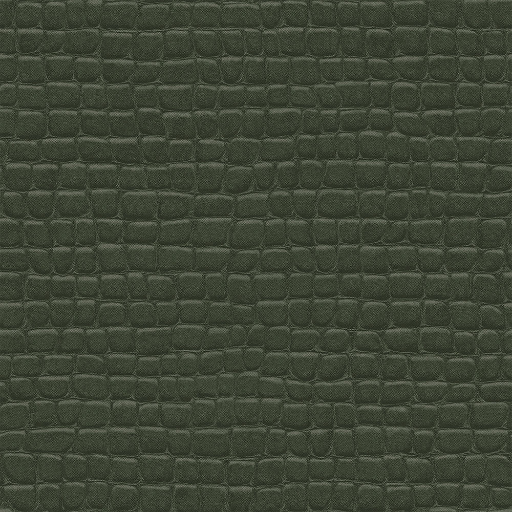 Vliesová tapeta na zeď zelená, imitace krokodýlí kůže 347781, Luxury Skins, Origin