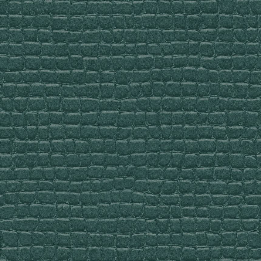 Vliesová tapeta na zeď zelená, imitace krokodýlí kůže 347780, Luxury Skins, Origin
