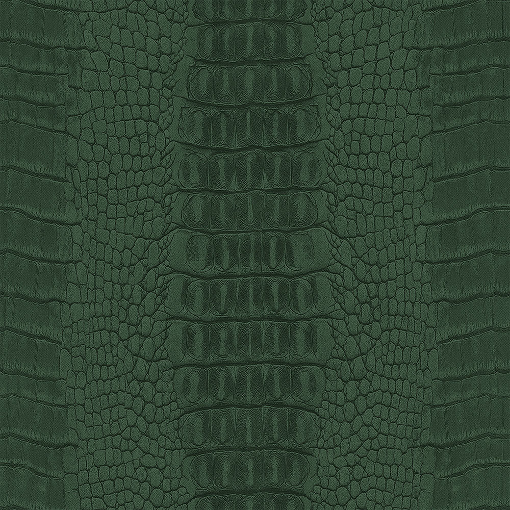 Vliesová tapeta na zeď zelená, imitace krokodýlí kůže 347776, Luxury Skins, Origin