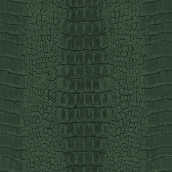 Vliesová tapeta na zeď zelená, imitace krokodýlí kůže 347776, Luxury Skins, Origin