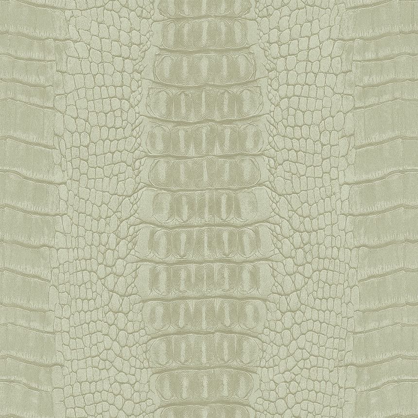Béžová vliesová tapeta, imitace krokodýlí kůže 347771, Luxury Skins, Origin