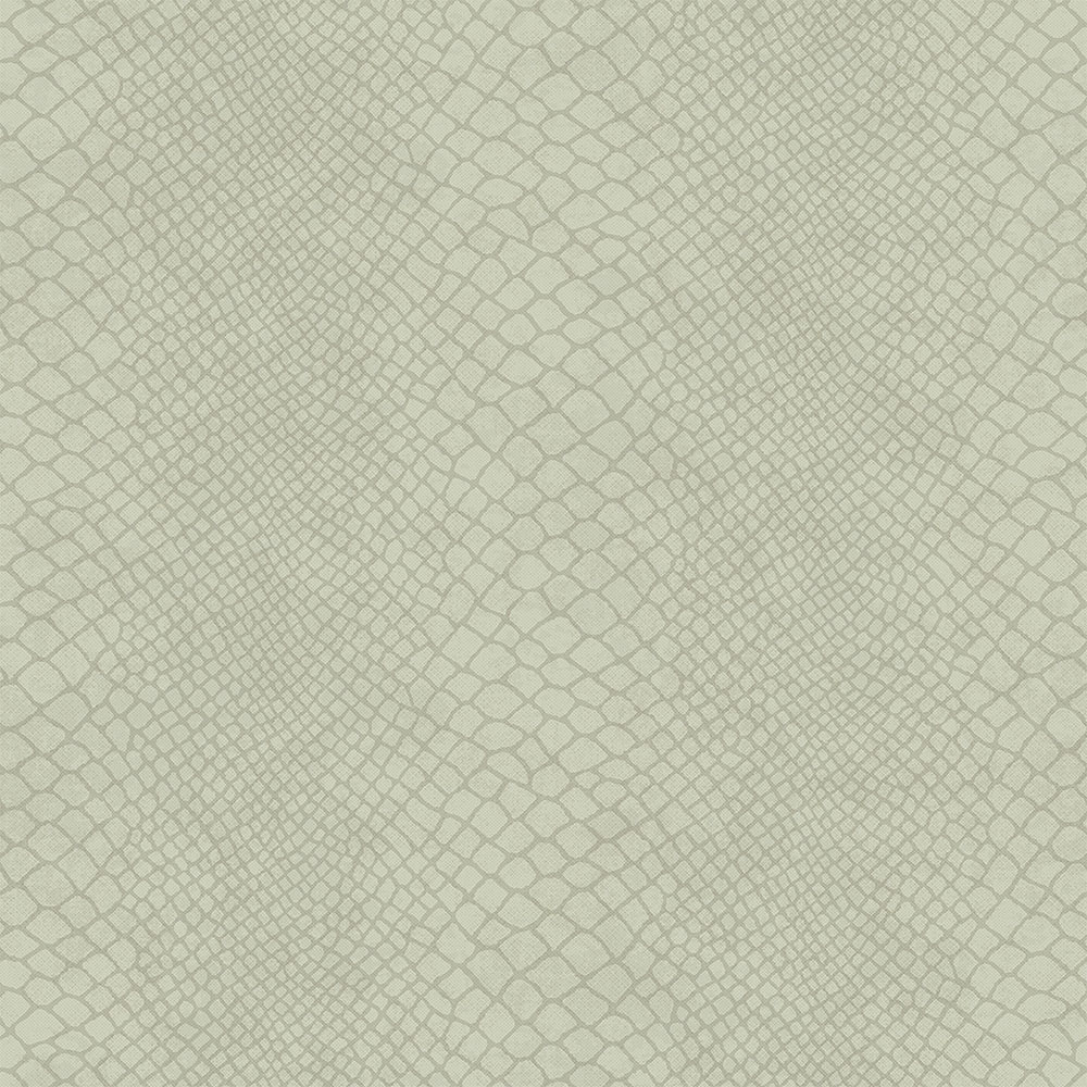 Šedozelená vliesová tapeta na zeď, imitace hadí kůže 347767, Luxury Skins, Origin