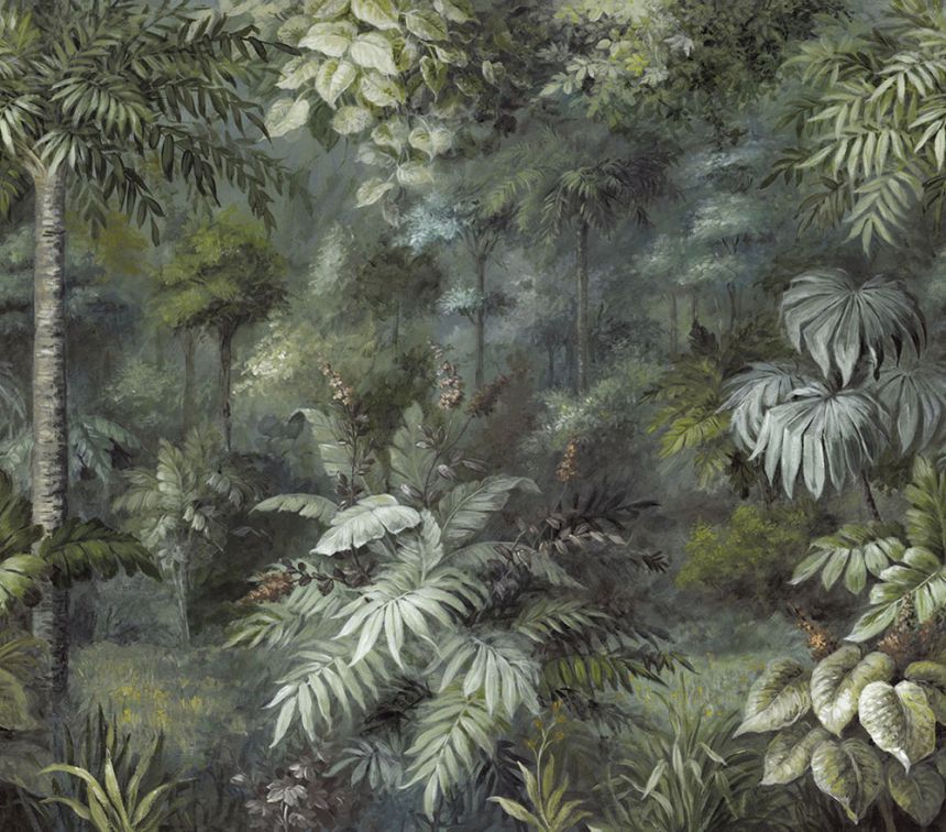 Vliesová obrazová tapeta Tropický les, palmy, listy 317409, 318 x 280 cm, Oasis, Eijffinger