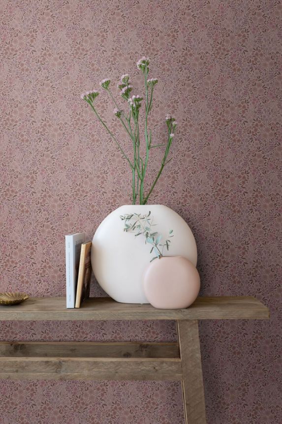 Květinová tapeta, růžová, 131129, Floral Fever, Esta Home