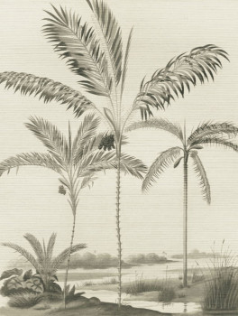Vliesová obrazová tapeta Oáza, palmy 317407, 212 x 280 cm, Oasis, Eijffinger
