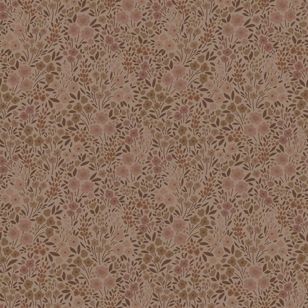 Květinová tapeta, růžovo-hnědá (Terracotta), 131231, Floral Fever, Esta Home
