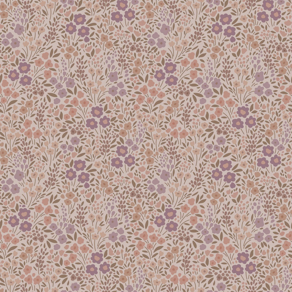Květinová tapeta, purpurová fialová, 131458, Floral Fever, Esta Home
