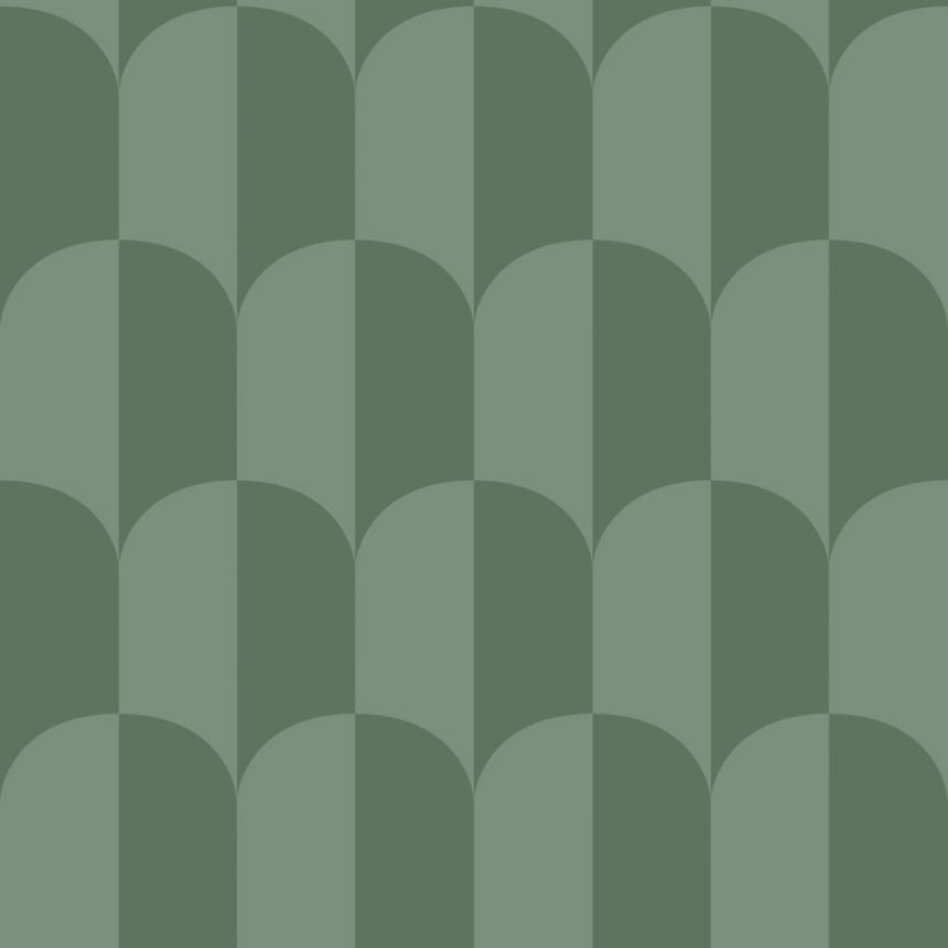Tapeta s ArtDeco vzorem, zelená, 139989, Color Pop, Esta Home