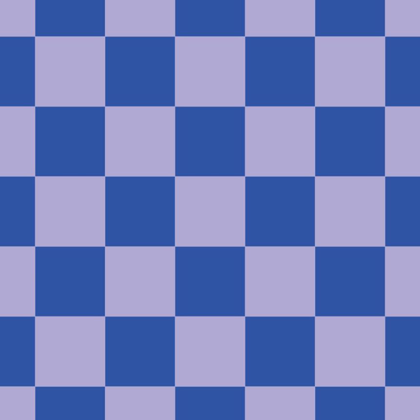 Tapeta se šachovnicovým vzorem, modrá, fialová, 130917, Color Pop, Esta Home