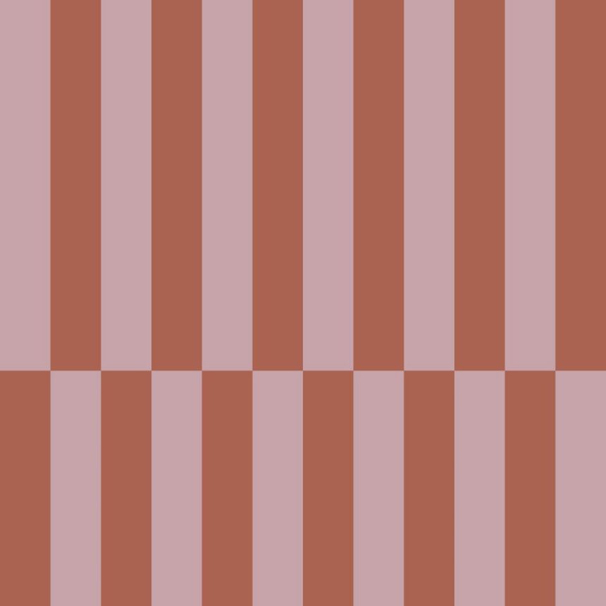 Tapeta s pruhy, červeno-hnědá, růžová, 131216, Color Pop, Esta Home