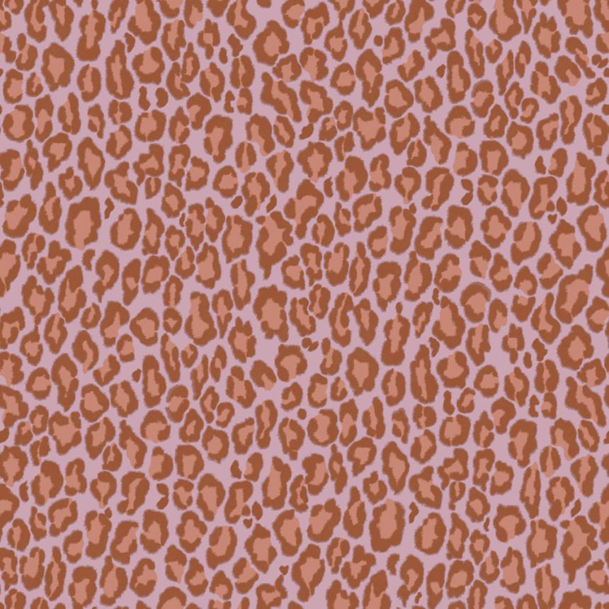 Tapeta imitující leopardí kůži, červeno-hnědá, růžová, 131402, Color Pop, Esta Home