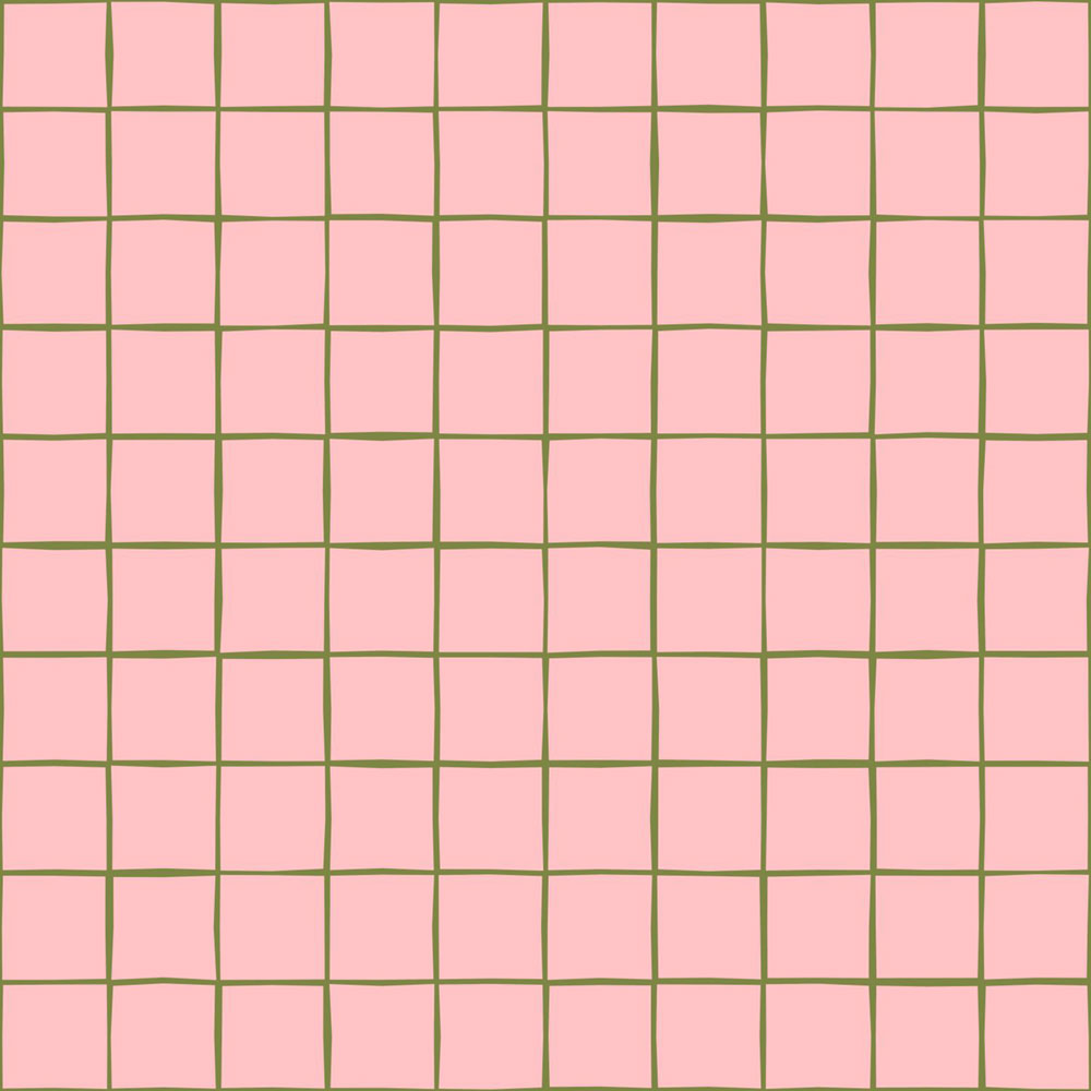 Tapeta s mřížkou, růžová, zelená, 131594, Color Pop, Esta Home