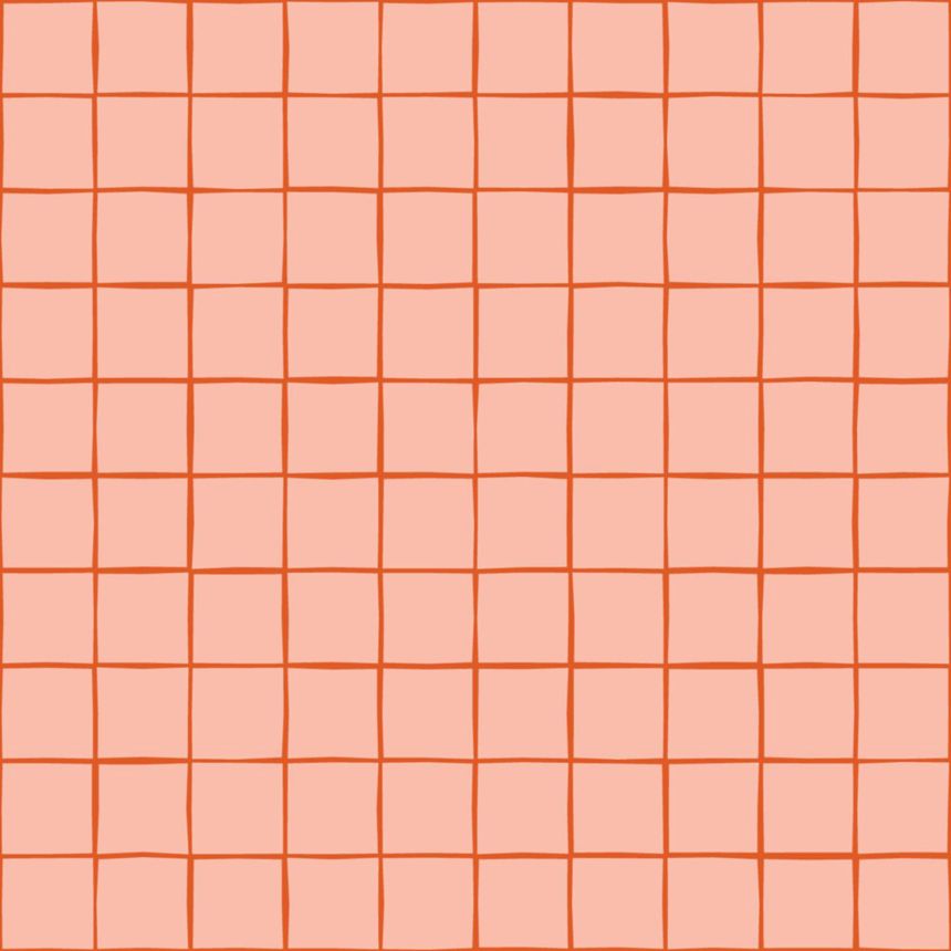 Tapeta s mřížkou, růžová, červená, 131596, Color Pop, Esta Home