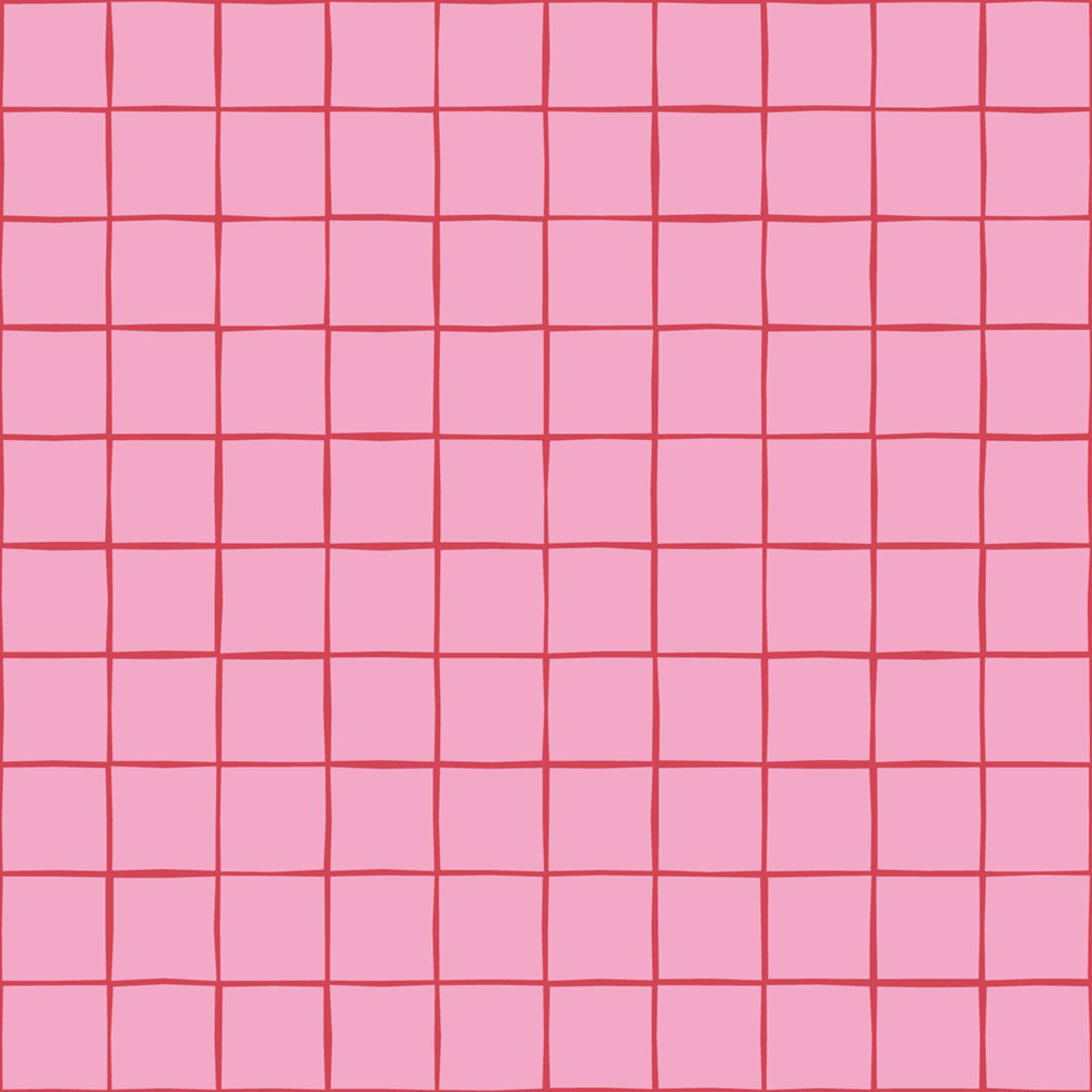 Tapeta s mřížkou, červená, růžová, 131597, Color Pop, Esta Home
