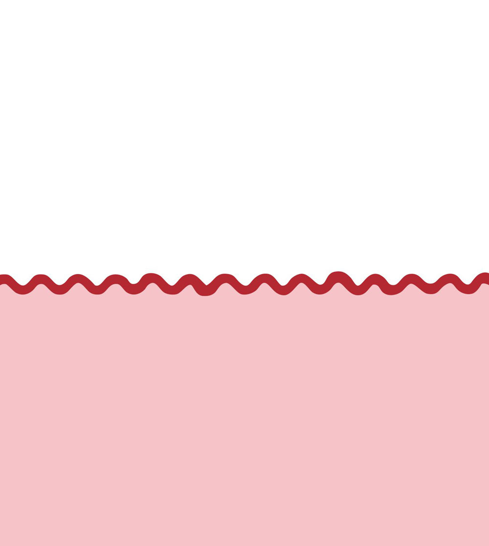 Dětská obrazová tapeta s vlnkami, bílo-růžová, 159528, Color Pop, Esta Home