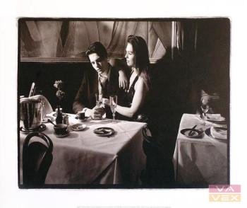Plakát 4599, Pár v restauraci, rozměr 30 x 40 cm
