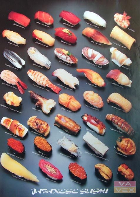 Plakát 3051, Sushi,  98 x 68 cm