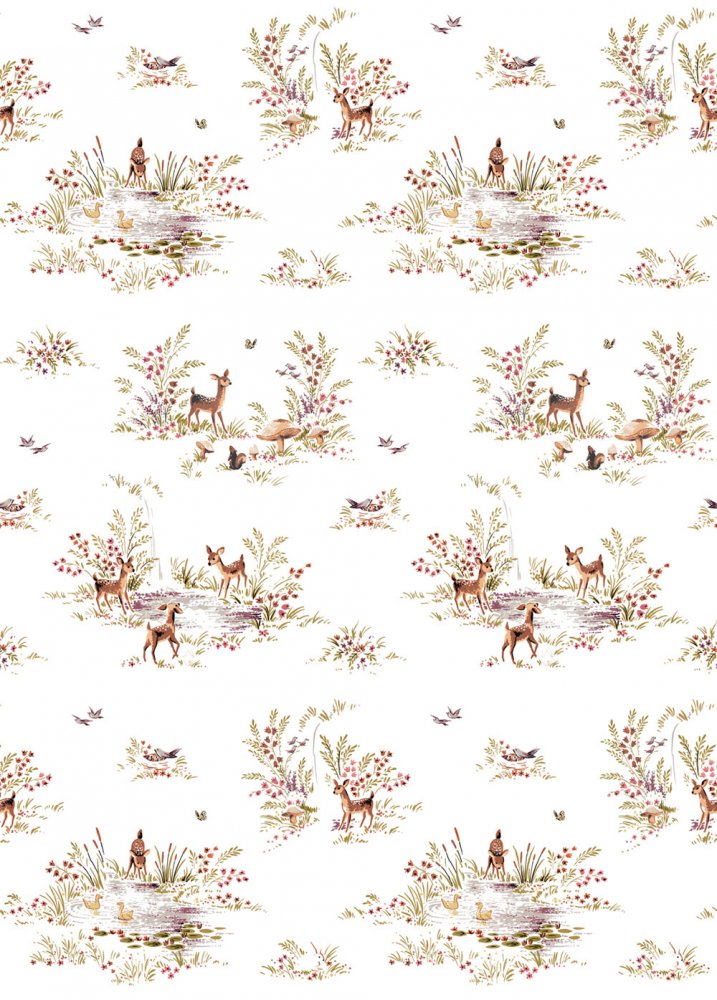 Vliesová obrazová tapeta Les, lesní zvířátka 159055, 200 x 279 cm, Forest Friends, Esta