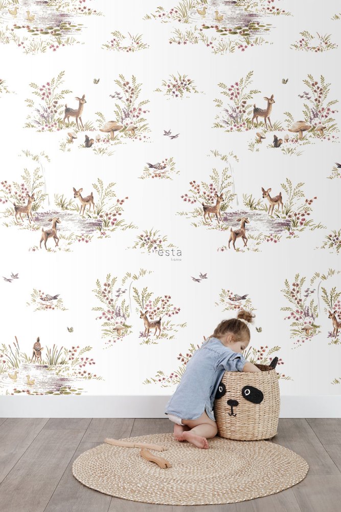 Vliesová obrazová tapeta Les, lesní zvířátka 159055, 200 x 279 cm, Forest Friends, Esta