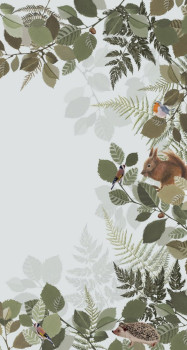 Vliesová obrazová tapeta Les, lesní zvířátka 159051, 150 x 279 cm, Forest Friends, Esta