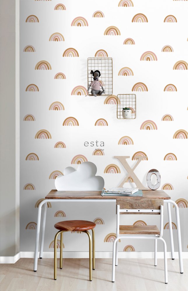 Tapeta do dětského pokojíčku, vliesová tapeta s duhou 139253, Forest Friends, Esta
