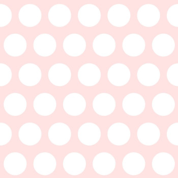 Růžová vliesová tapeta s bílými puntíky 128859, Little Bandits, Esta