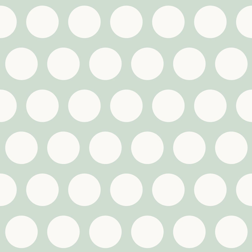 Vliesová tapeta na zeď zelená s bílými puntíky 128711, Little Bandits, Esta