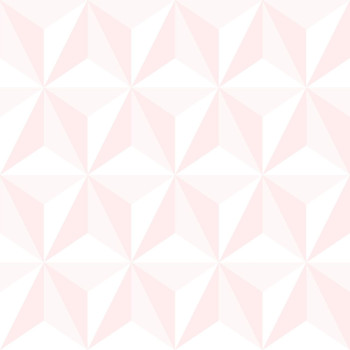 Růžově-bílá vliesová tapeta na zeď, 3D hvězdicový vzor 138911, Little Bandits, Esta