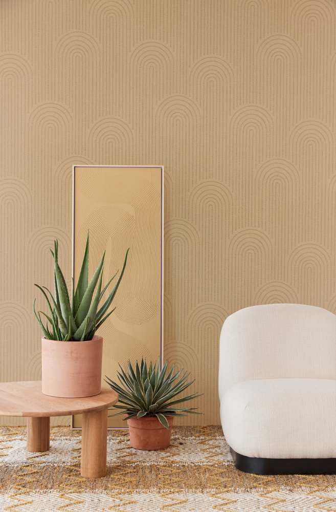 Okrová vliesová tapeta na zeď, 312433, Artifact, Eijffinger