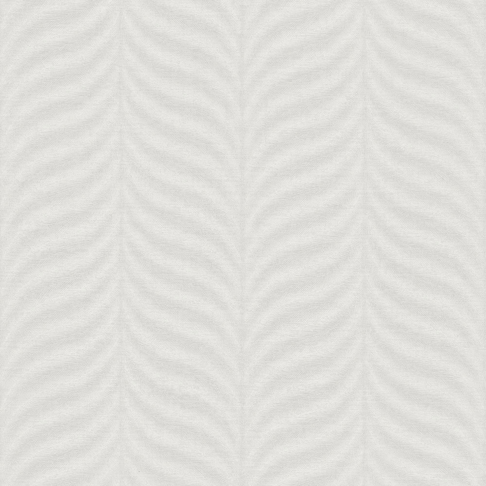 Šedo-krémová vliesová tapeta, grafický vzor peříček EE1301, Elementum, Grandeco