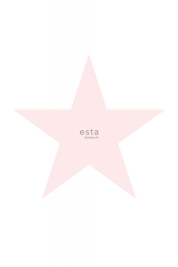 Vliesová obrazová tapeta s růžovou hvězdou 158851, 186 x 279 cm, Regatta Crew, Esta Home