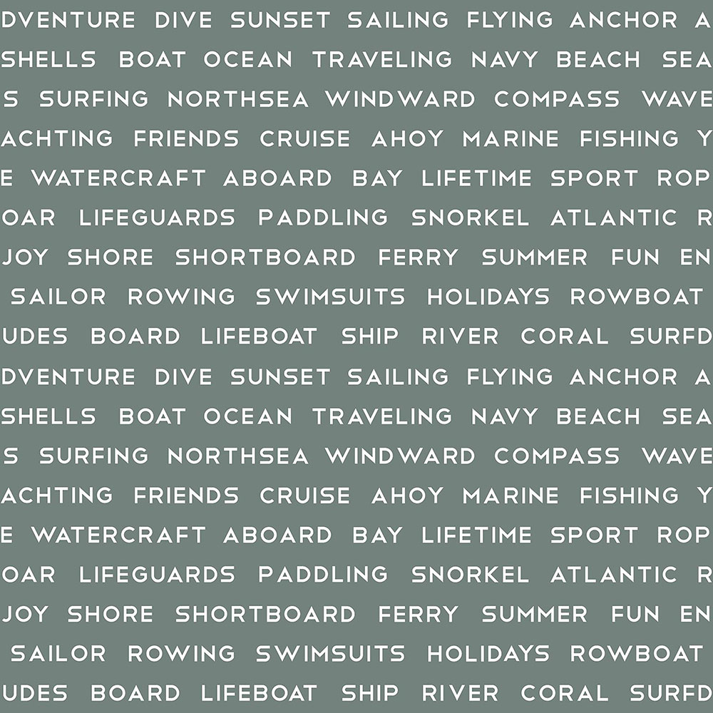 Vliesová tapeta šedá s nápisy 138960, Regatta Crew, Esta Home