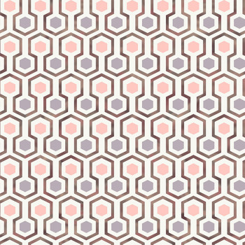 Geometrická vliesová tapeta s barevnými hexagony GV24291, Good Vibes, Decoprint