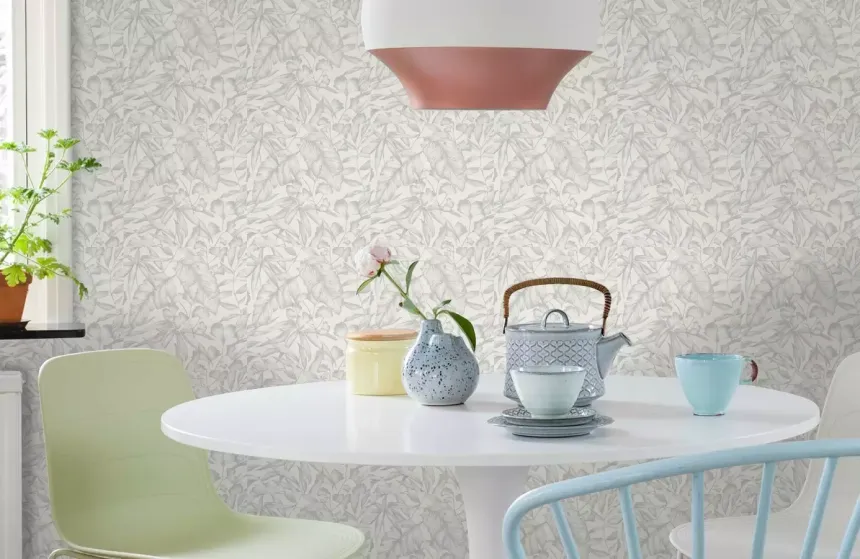 Vliesová tapeta na zeď, Listy, CE3202, Aurora 2022, Grandeco