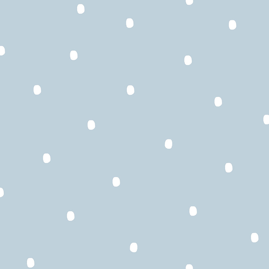Modrá papírová tapeta s bílými puntíky 3360-1, Oh lala, ICH Wallcoverings