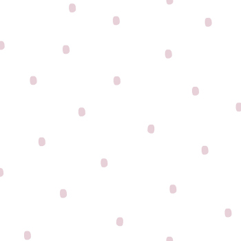Bílá papírová tapeta s růžovými puntíky 3359-2, Oh lala, ICH Wallcoverings