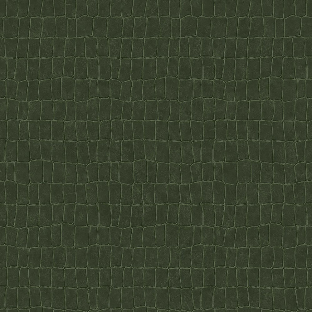 Vliesová zelená tapeta na zeď- imitace kůže 139187, Paradise, Esta Home