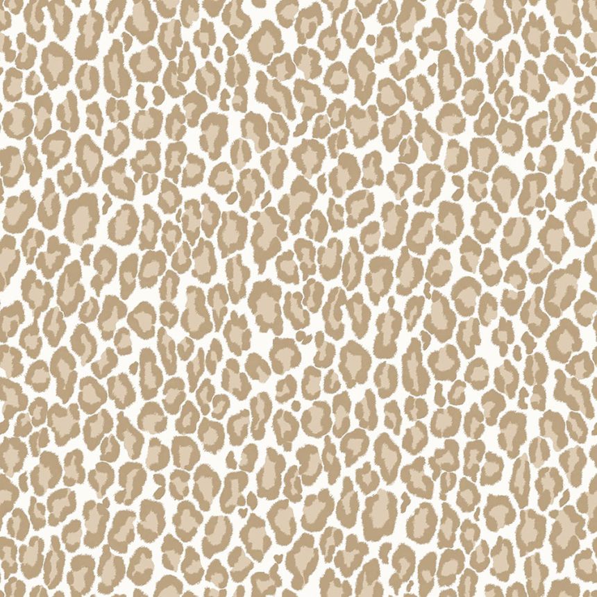 Vliesová béžová tapeta - imitace leopardí kůže 139151, Paradise, Esta Home