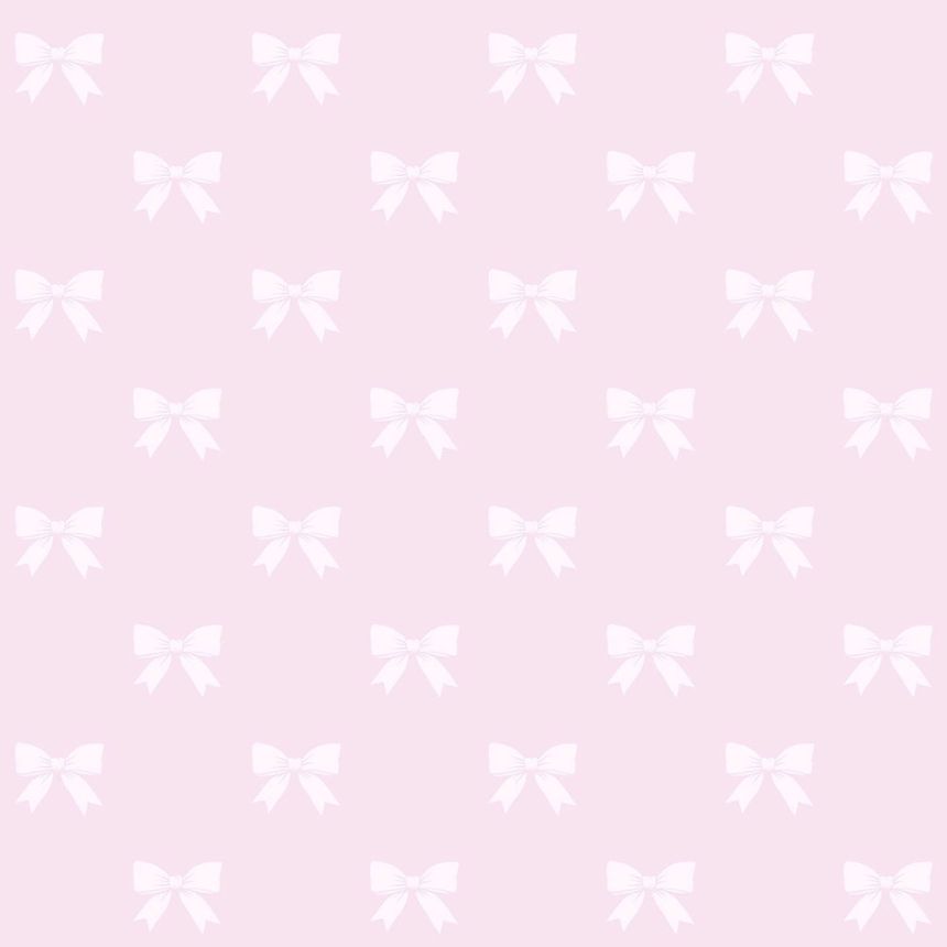 Růžová vliesová tapeta pro holky - mašličky 346844, Precious, Origin