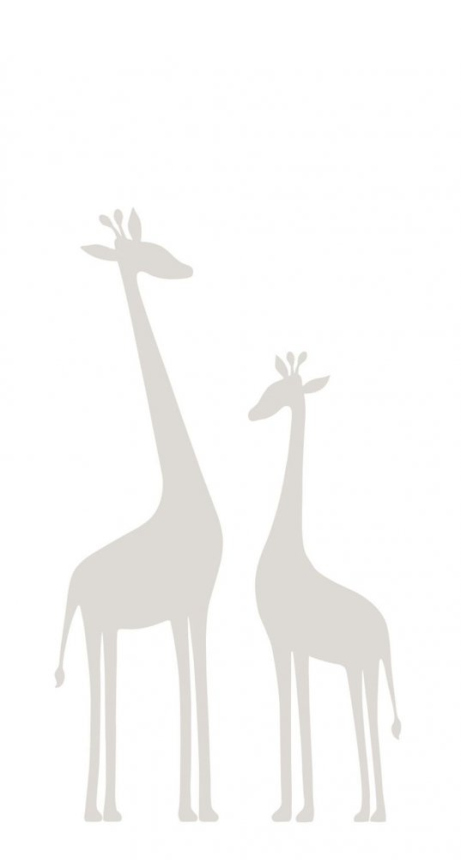 Dětská vliesová obrazová tapeta - žirafy - 357219, 150x279cm, Precious, Origin