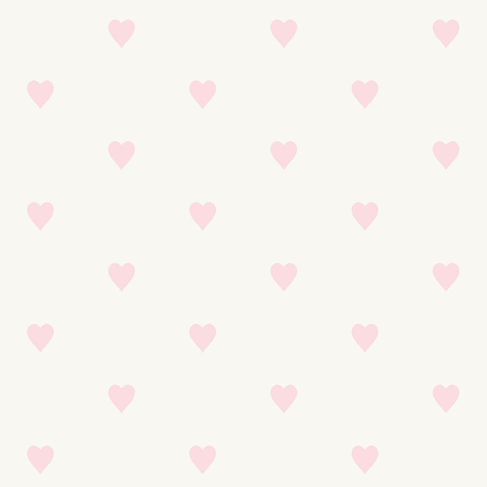 Metalická vliesová tapeta s růžovými srdíčky - 347705, Precious, Origin