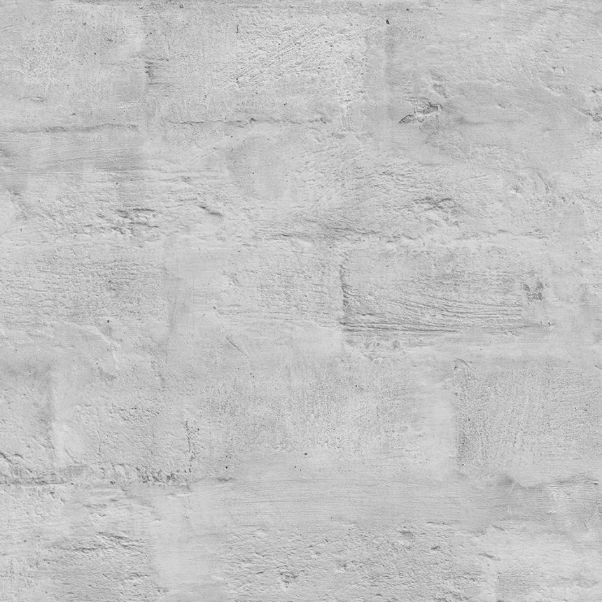 Vliesová šedá omyvatelná tapeta na zeď cihly, cihlová zeď  - M53009, Loft, Ugépa